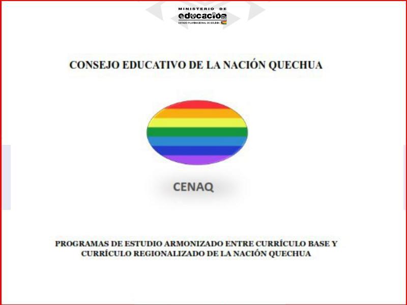 curriculum regionalizado quechua planes y programas