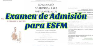 Modelo de Examen para ESFM