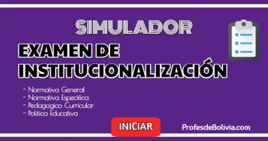 Simulador Para El Examen De Institucionalización 【2024-2026】 Con Temporizador