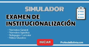 Segundo Simulador Para El Examen De Institucionalización 【2024-2026】