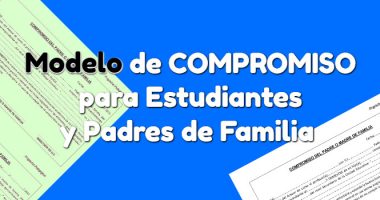Modelos de COMPROMISO para Estudiantes y Padres de Familia 2023