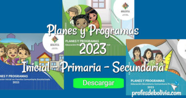 Programa o Plan de Estudios Inicial, Primaria y Secundaria 【2023】