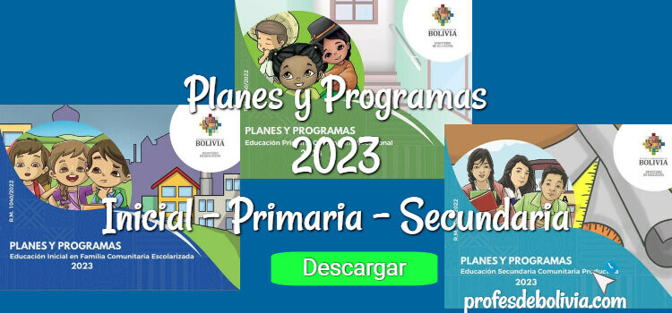 Programa o Plan de Estudios Inicial, Primaria y Secundaria 2023