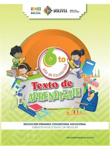 Texto de Aprendizaje 6to de primaria 2025