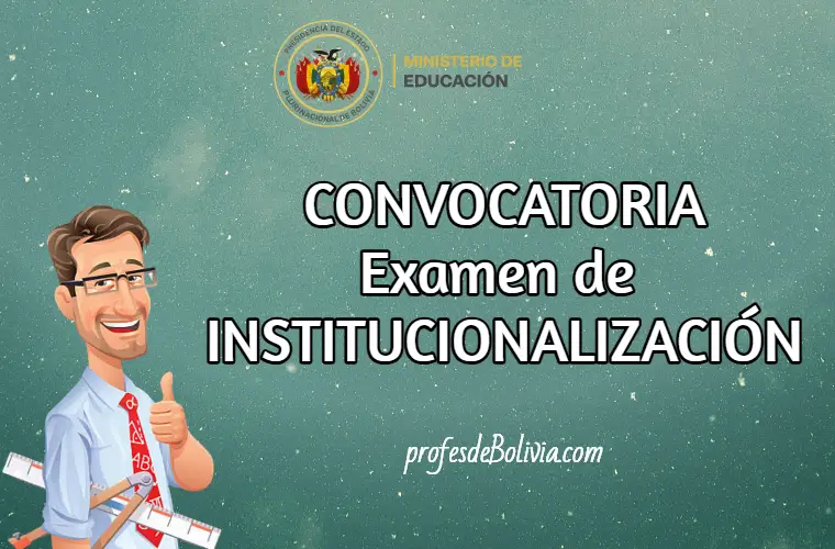 convocatoria institucionalizacion